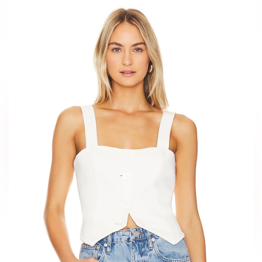 Amanda Uprichard • Royston Top in Ivory • small $167